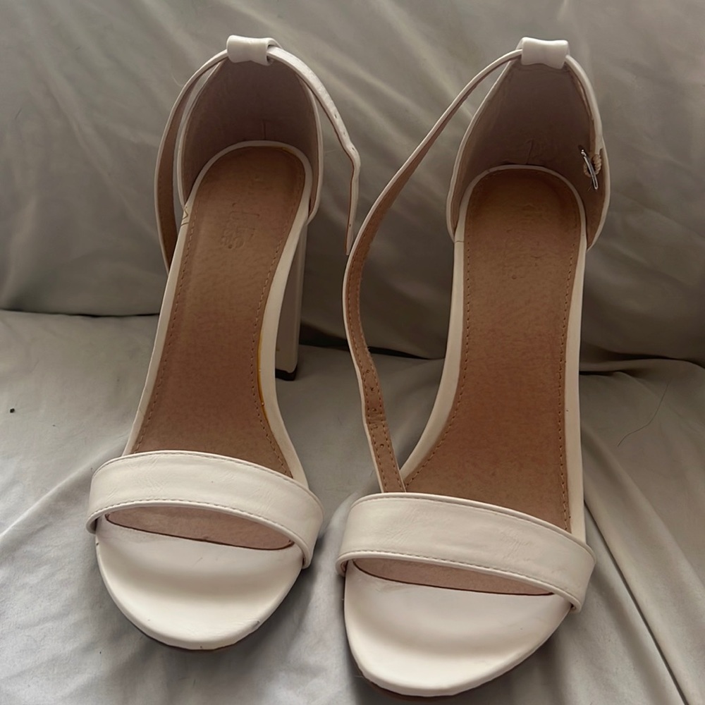 White block heels